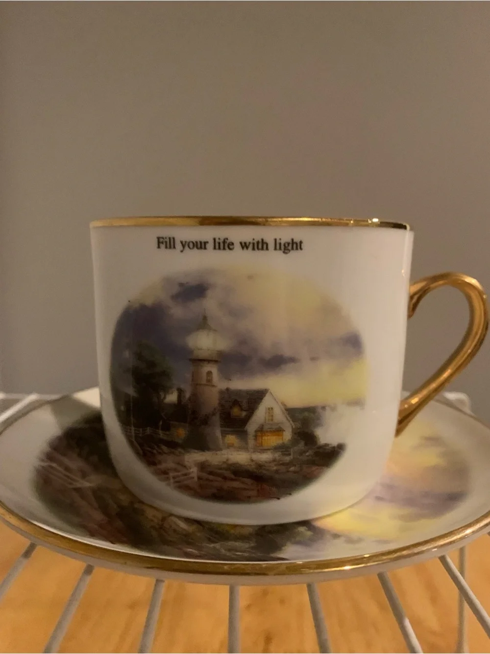 Teleflora Thomas kinkade Cup And Saucer